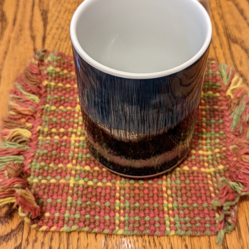 Set of 4 handwoven mug rugs